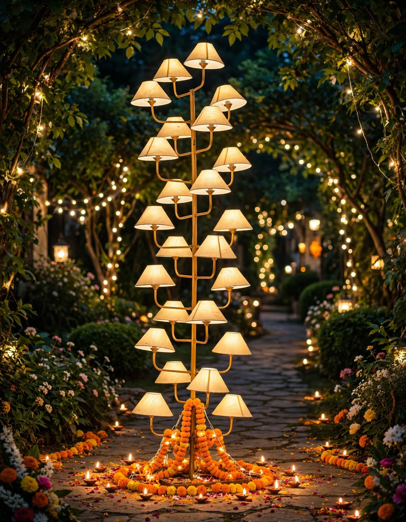 Lights Cap Decoration – 9 Feet, Free Size