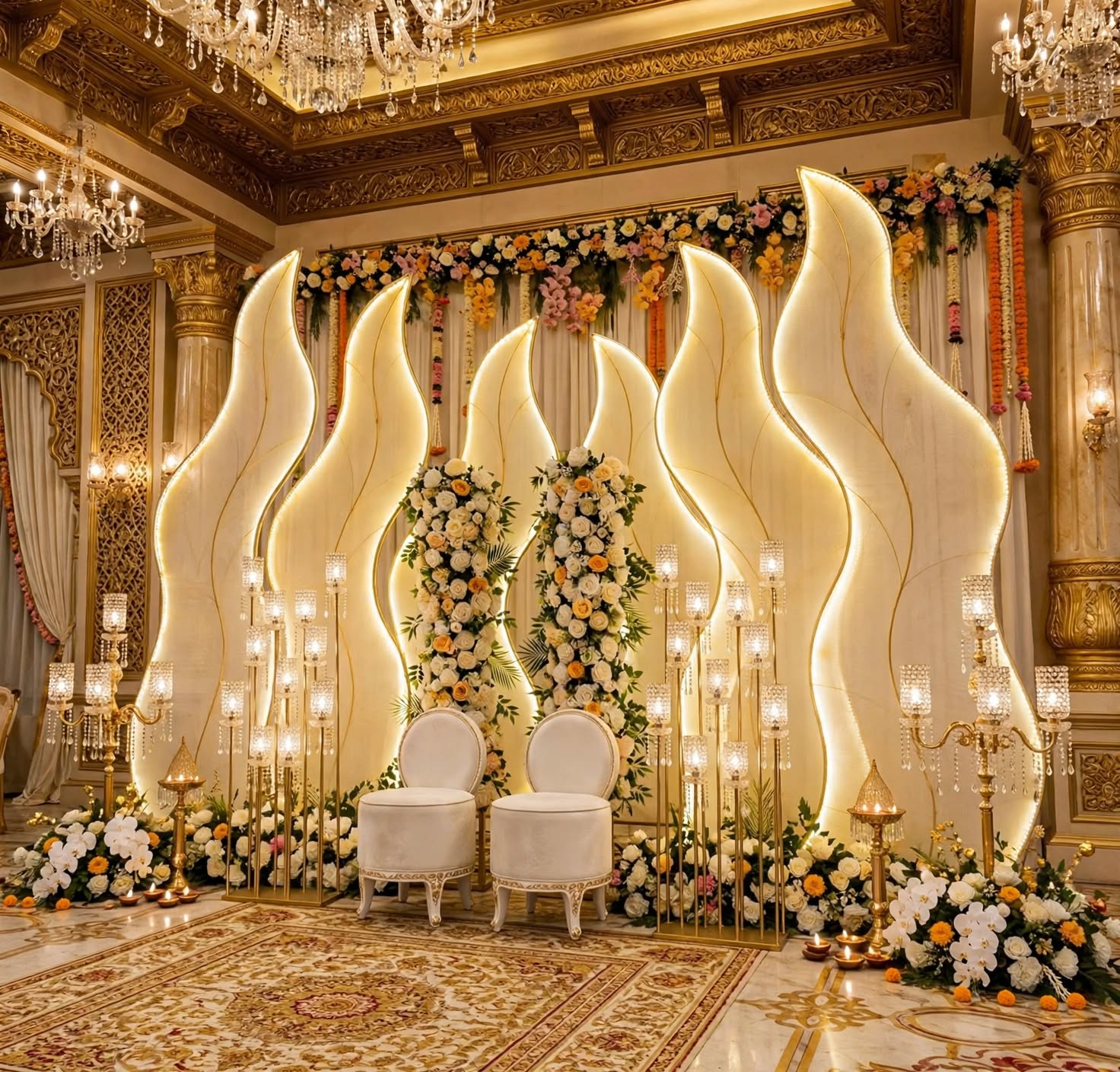 Luxury Stage LED Selfie Point Backdrop for Event Decoration