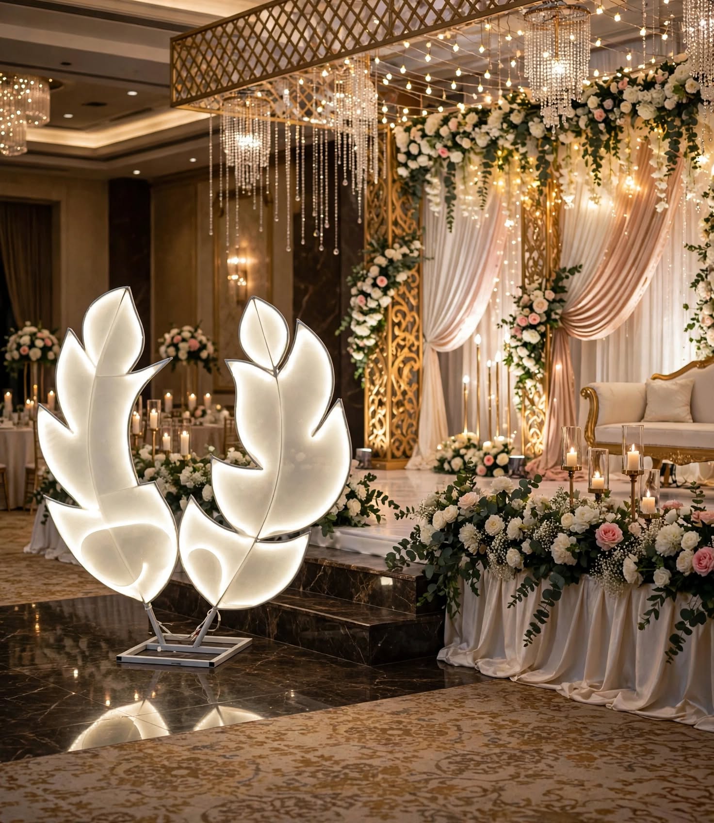 Premium LED Leaf String Lights for Festival & Home Decoration