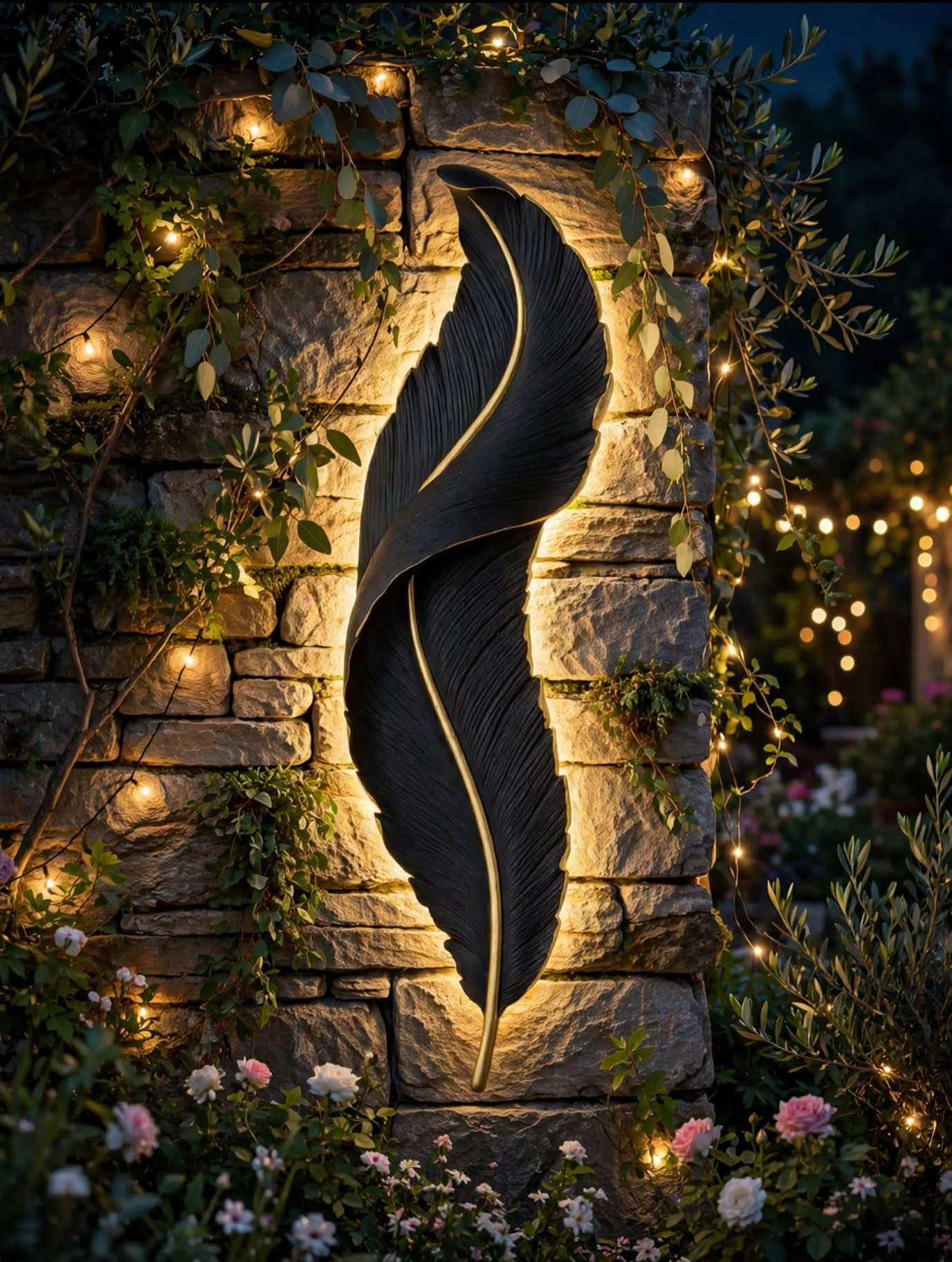 Luxury Feather LED Wall Light for Modern Home Decor