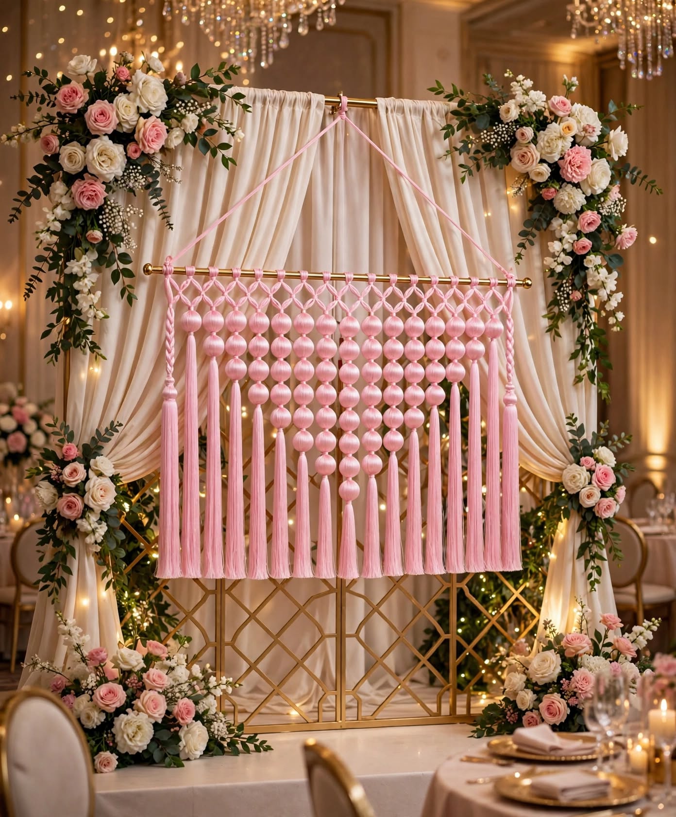 Premium Resham Parda Decoration for Weddings and Events
