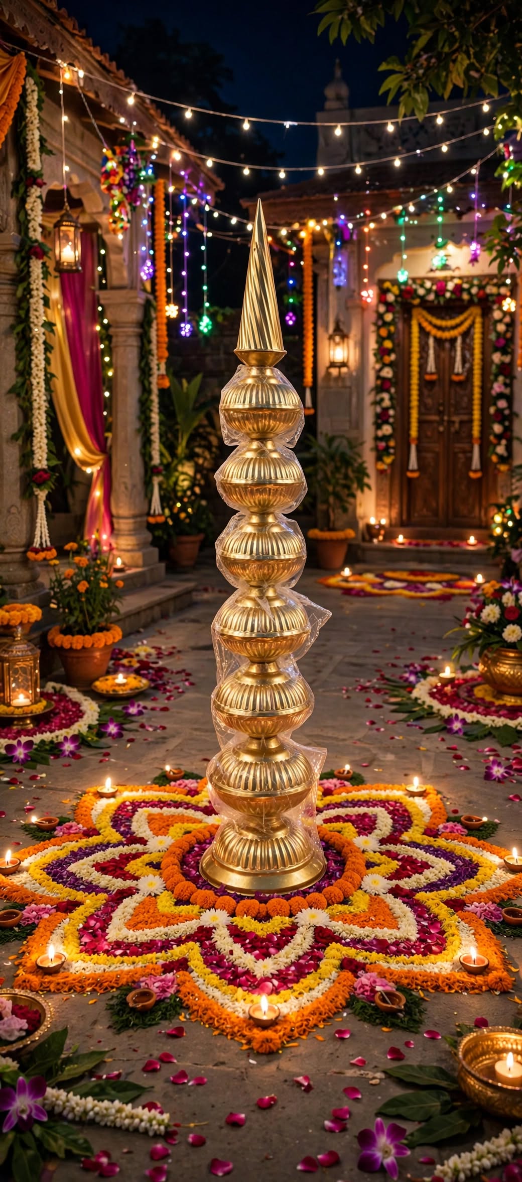 Premium Minar Iran Brass Decoration for Weddings & Events