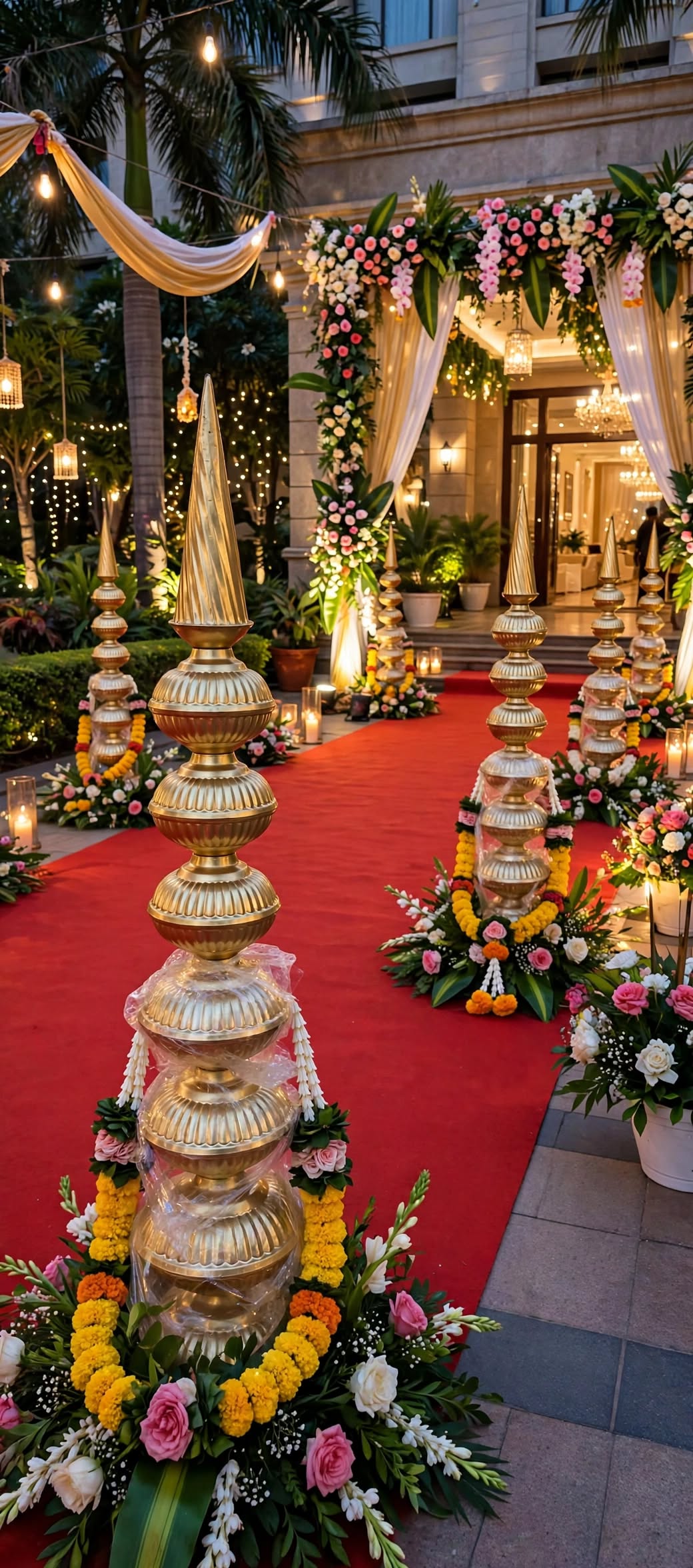 Premium Minar Iran Brass Decoration for Weddings & Events