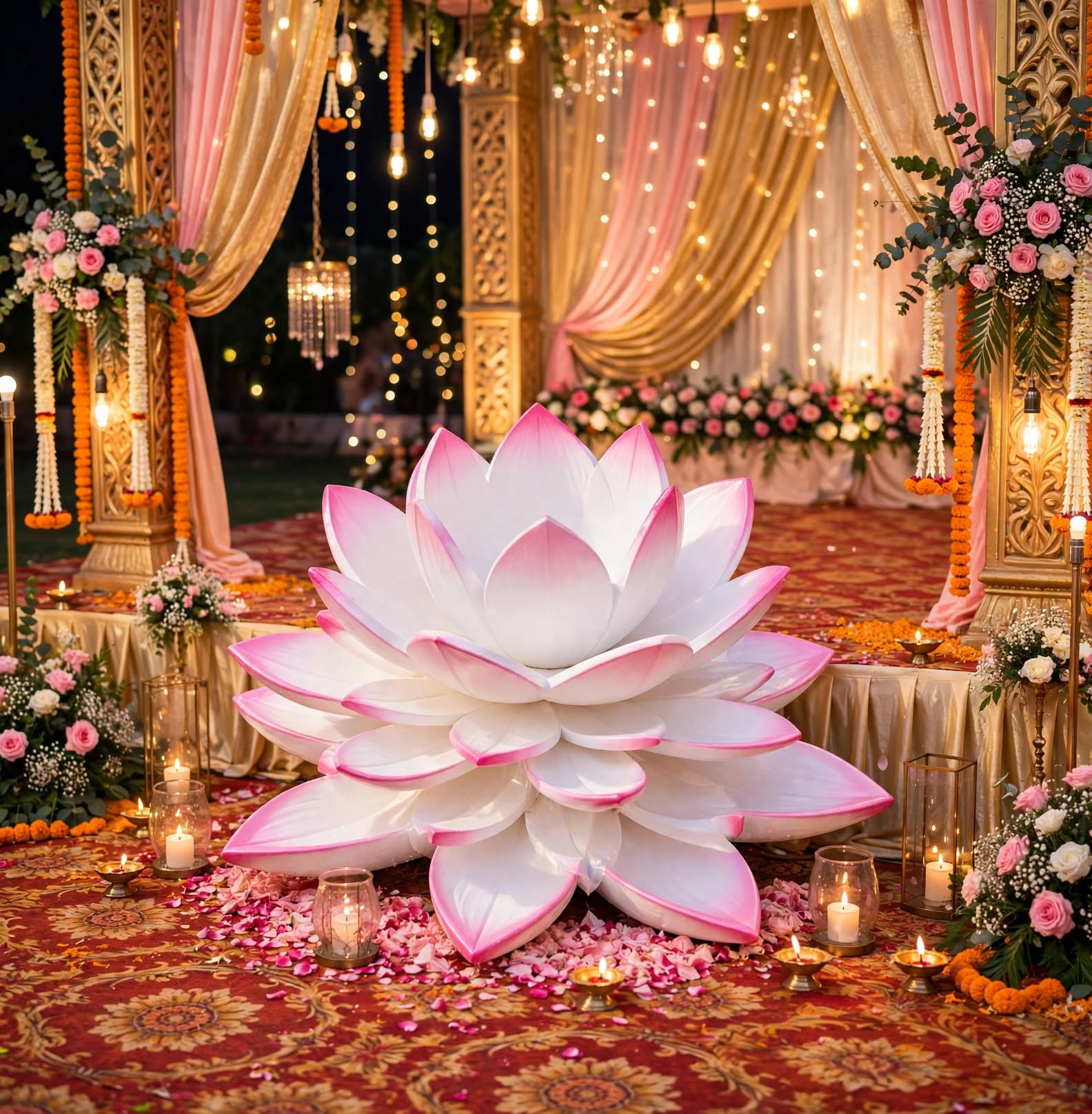 Fiber Flower Decoration for Wedding and Event Décor