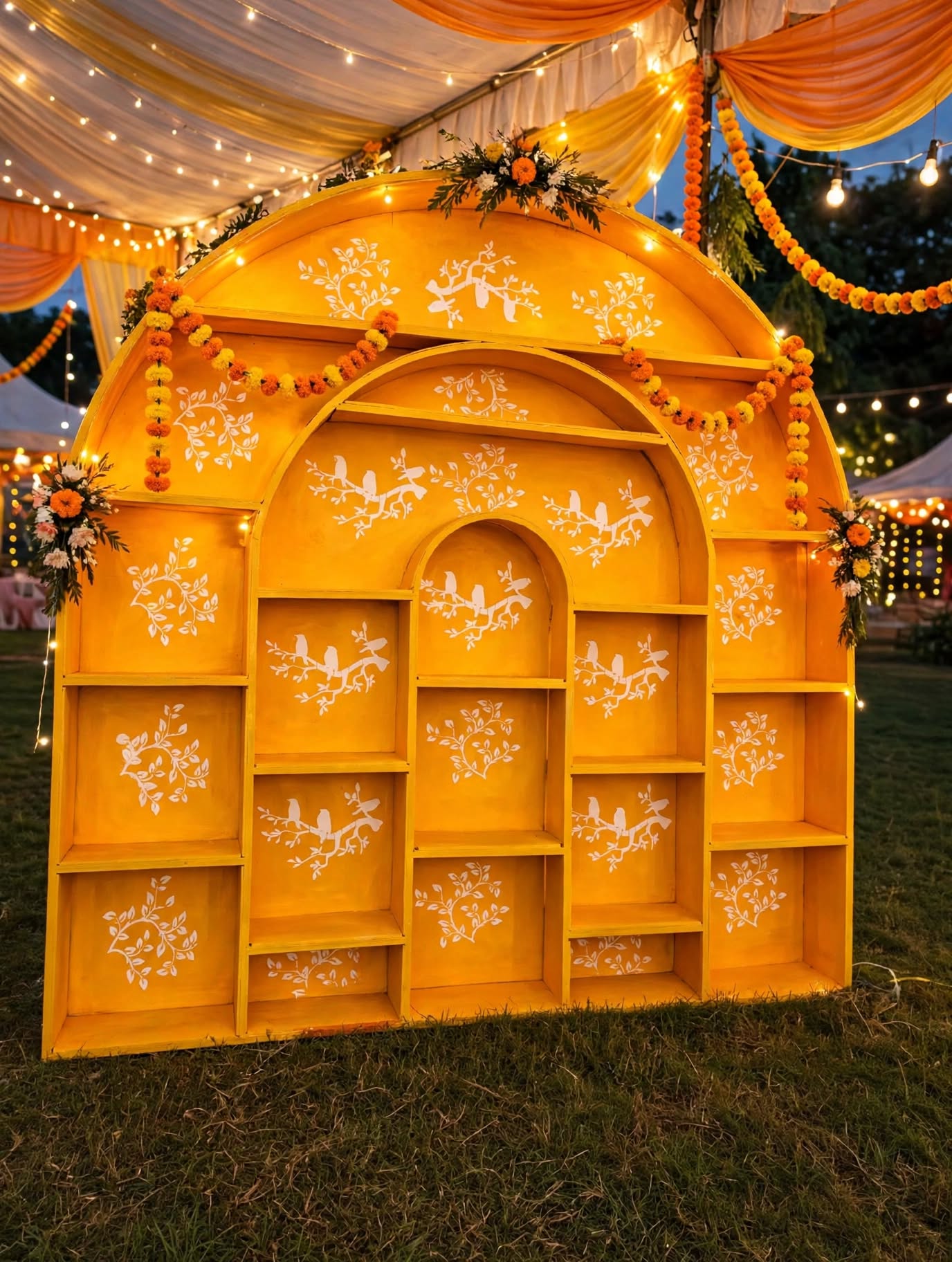 Premium Arch Shelf for Elegant Home and Event Decoration