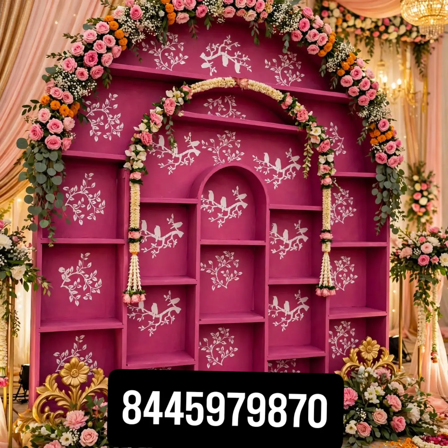 Premium Arch Shelf for Elegant Home and Event Decoration