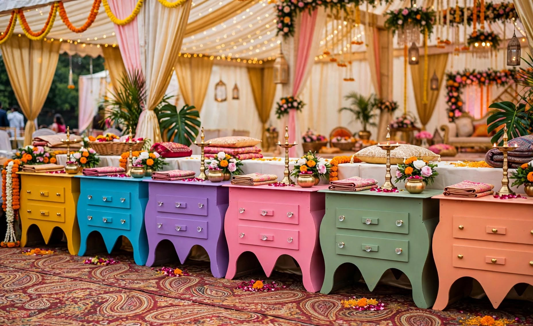 Wooden Table Decoration for Weddings, Events and Home Décor