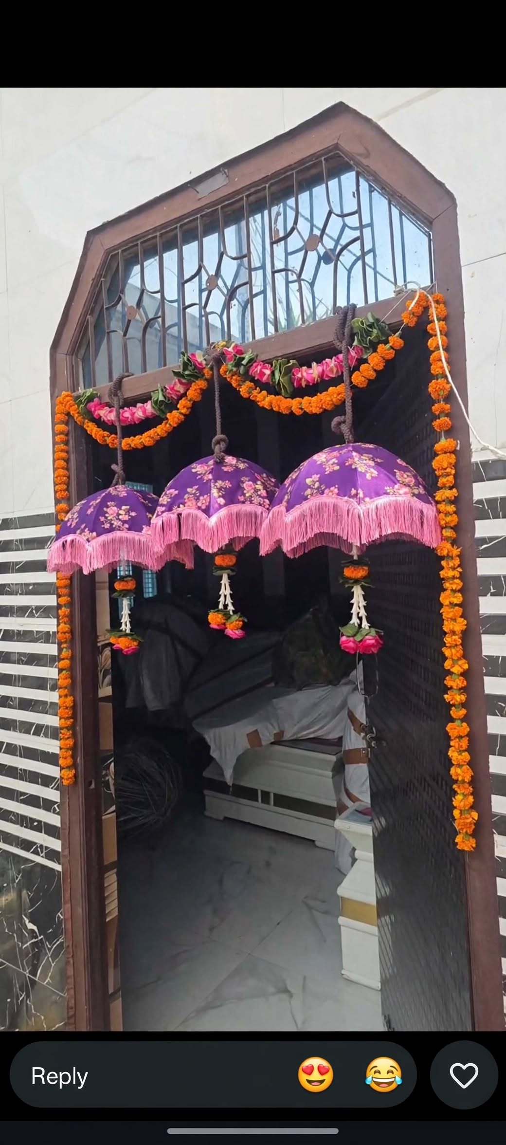Fabric Tokri Hanging Decoration for Weddings and Events