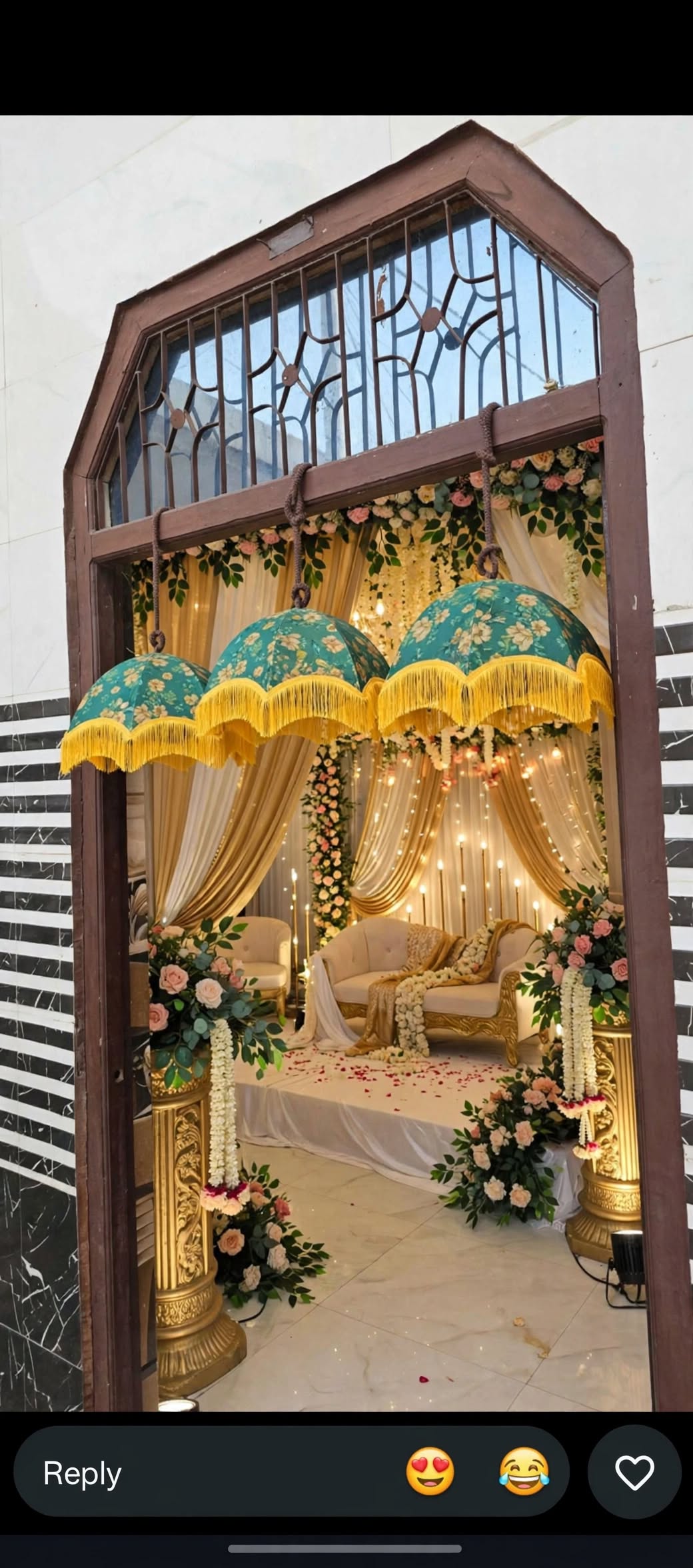 Fabric Tokri Hanging Decoration for Weddings and Events