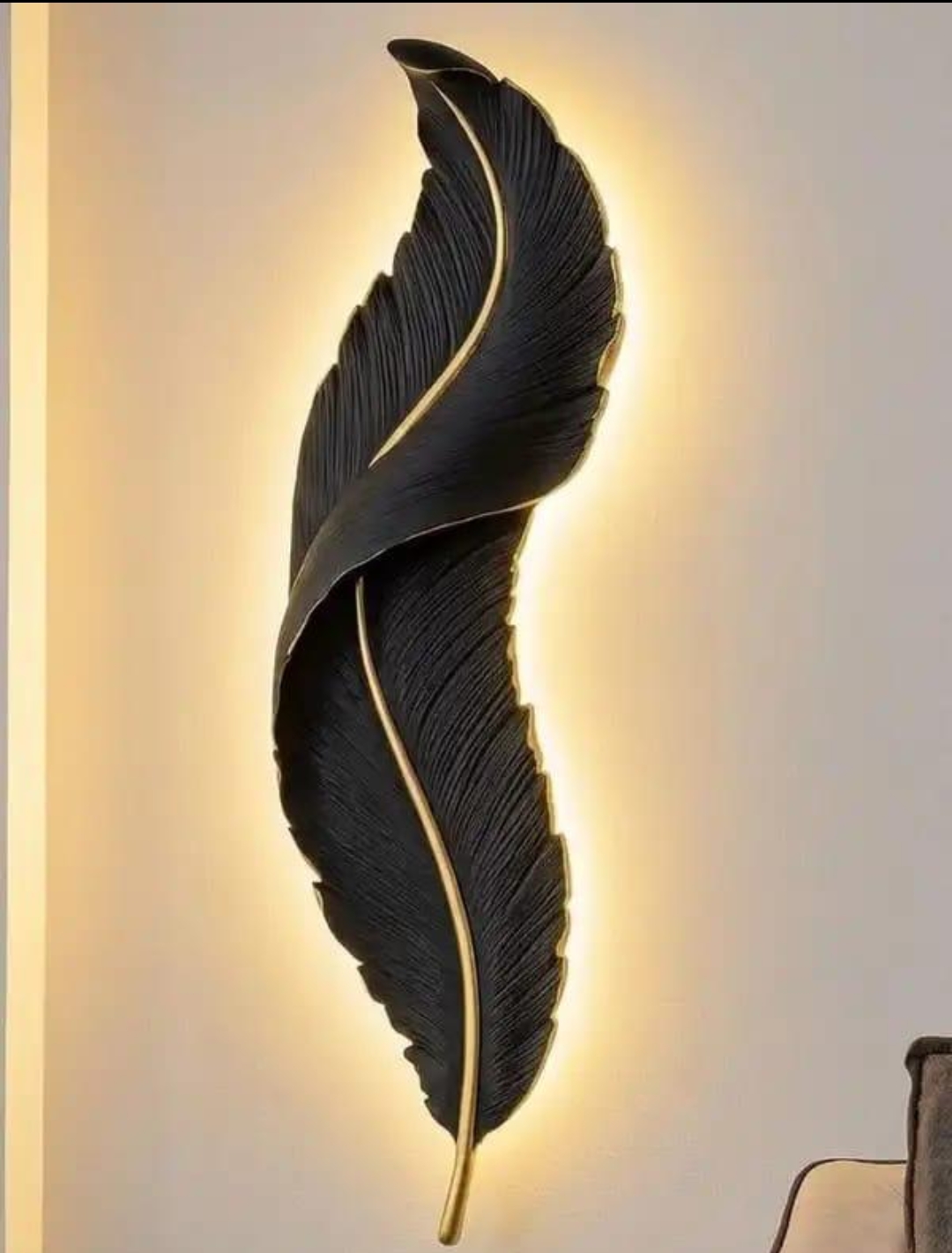 Feather LED Wall Lights and Decorative Wall Sconce
