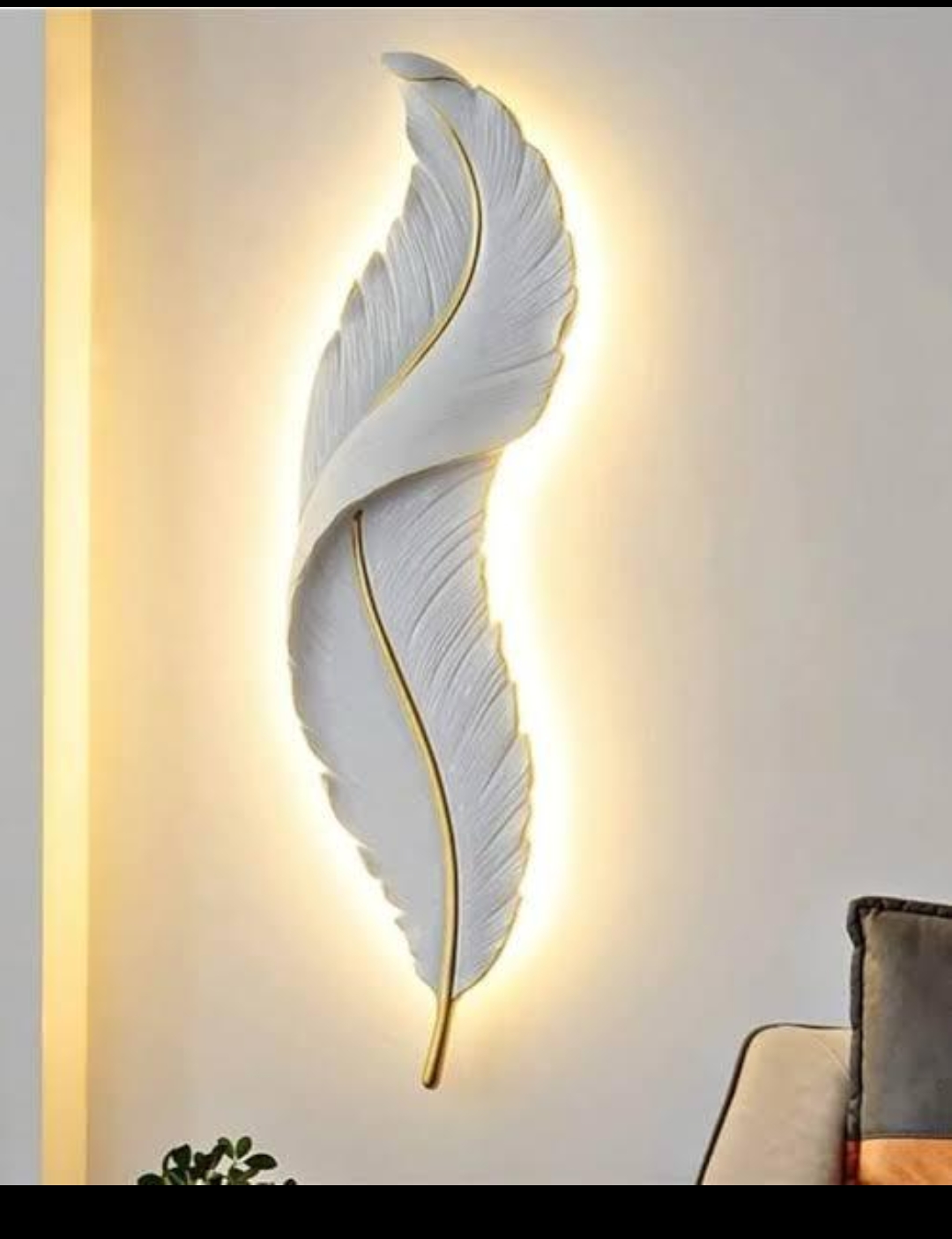Feather LED Wall Lights and Decorative Wall Sconce