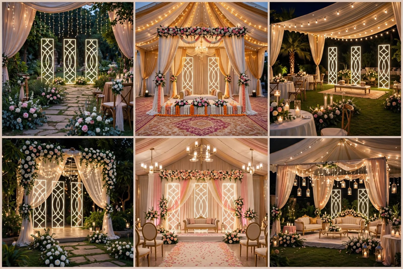 2x8 LED Lights Stand for Wedding and Event Decoration