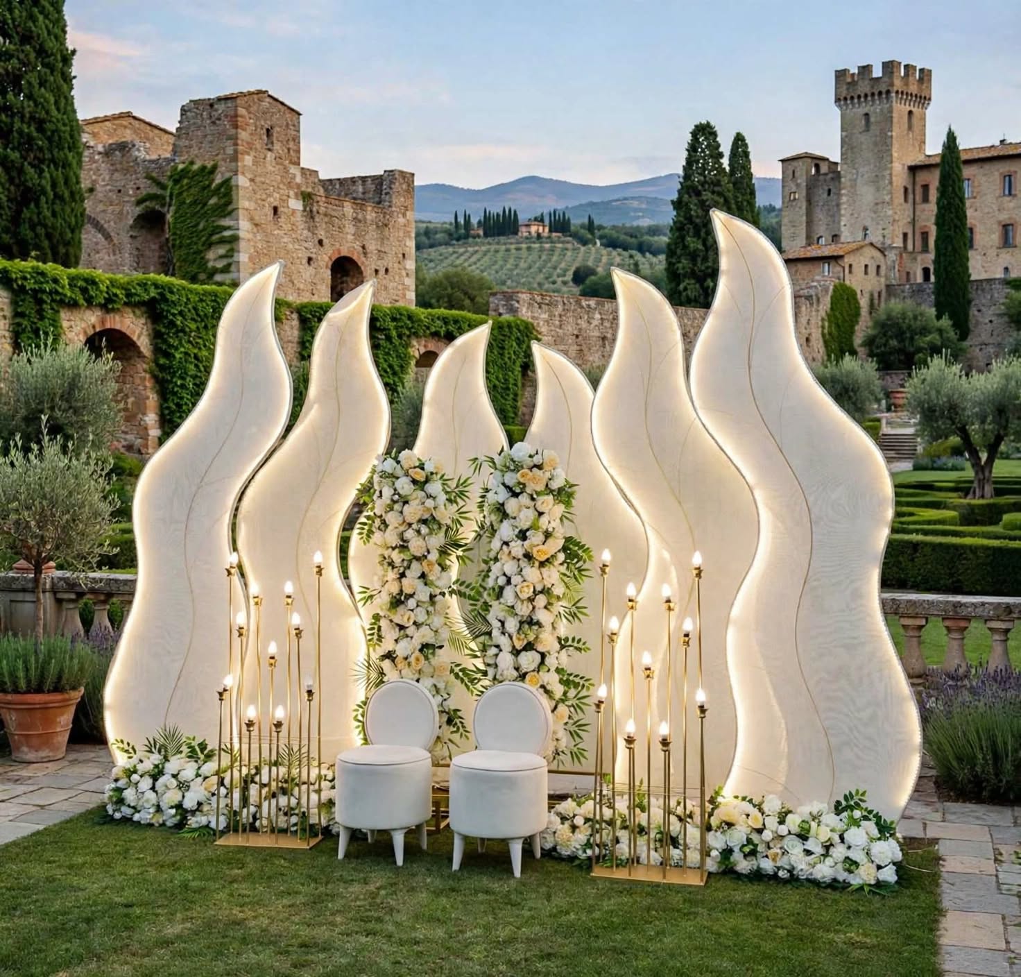 # 1. Product Title  Iran Background Stage LED Decoration for Weddings and Events  # 2. Product Description  ## Iran Background Stage LED Decoration for Weddings and Events  ### Create an Attractive Event Setup with Iran Background Stage LED  Make your event decoration more attractive and visually appealing with the **Iran Background Stage LED Decoration** from Maryam Handicraft. Designed for decorative stage arrangements, this product is a suitable choice for event decorators, wedding planners, banquet halls, and customers looking to create an impressive background for special occasions.  An attractive stage background plays an important role in the overall appearance of an event venue. Whether you are planning a wedding, reception, engagement ceremony, birthday celebration, anniversary party, or another special occasion, an Iran background stage LED setup can help create a decorative focal point for the venue.  The Iran background stage LED is intended for customers searching for stage decoration products that complement event styling and background arrangements. It can be considered for professional event decoration projects, wedding stage setups, and other suitable decorative applications.  At Maryam Handicraft, we understand that every event requires thoughtful decoration and a coordinated presentation. Our product range focuses on decorative items for weddings, celebrations, and event styling, helping customers explore suitable options for their decoration requirements.  ### Product Features and Design  The Iran background stage LED decoration is intended for use in decorative stage and background arrangements. Its primary appeal is its association with stage presentation and LED-based decorative styling.  **Key product highlights:**  - **Stage background decoration:** Suitable for event setups where an attractive background is an important part of the overall design. - **LED decoration concept:** Intended for decorative arrangements featuring LED lighting. - **Wedding decoration applications:** Can be considered for wedding stages, reception backgrounds, and other suitable ceremonial settings. - **Event styling possibilities:** Works as a product option for decorators planning coordinated event arrangements. - **Professional decoration use:** Relevant to event planners, wedding decorators, decoration suppliers, and businesses working on event setups. - **Versatile styling potential:** Can be incorporated into different stage decoration concepts depending on the venue layout and the complete decoration design.  Please confirm the available dimensions, material, LED specifications, lighting effects, colour options, and included accessories with Maryam Handicraft before ordering, as these details have not been specified in the product information provided.  ### Iran Background Stage LED for Wedding Decoration  Wedding stage decoration helps establish the visual theme of a celebration. A carefully arranged background creates an attractive setting for the couple, family photographs, guest pictures, and important ceremonial moments.  The Iran background stage LED can be considered when planning a wedding stage that combines background decoration with LED styling. Event decorators can coordinate the selected product with other suitable decorative elements to create a balanced and well-presented setup.  For example, a wedding decorator may combine the background arrangement with artificial flowers, decorative props, coordinated stage accessories, and suitable lighting elements. The final appearance will depend on the selected products, venue conditions, and installation arrangement.  For reception decoration, consider coordinating the stage background with the entrance decoration, seating arrangement, and overall event theme. Maintaining a consistent decorative style across these areas can help create a more organised appearance throughout the venue.  ### Suitable Applications for Iran Background Stage LED  The Iran background stage LED decoration can be considered for several event-related applications, subject to the product's actual dimensions, installation requirements, and compatibility with the intended setup.  **1. Wedding Stage Decoration**  Create a decorative background for wedding ceremonies and related celebrations. Coordinate the stage with flowers and other suitable accessories to complement the wedding theme.  **2. Reception Stage Decoration**  Use it as a product option when planning reception stage arrangements. A