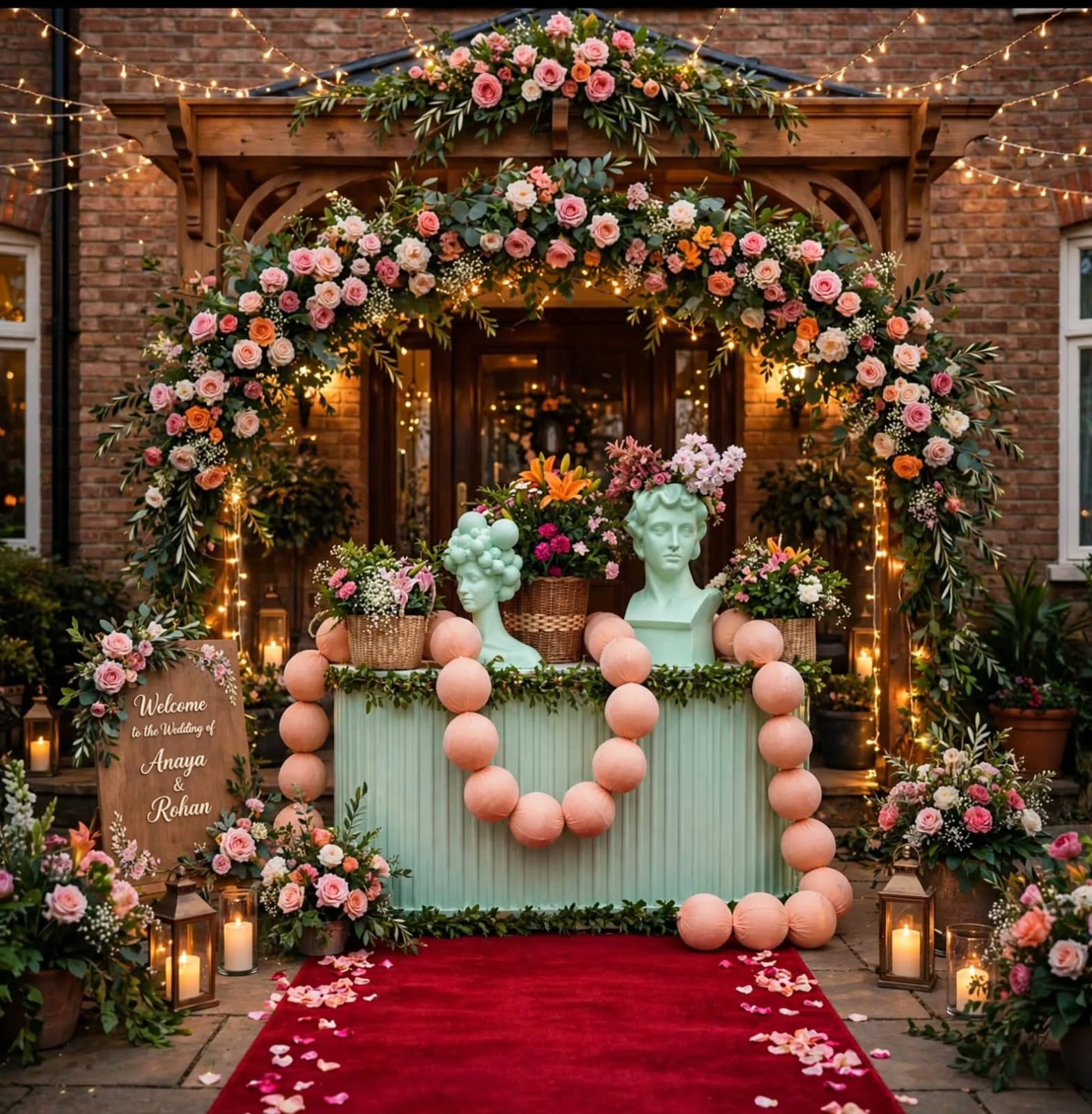 Big Fabric Ball Latkan for Wedding and Event Decoration