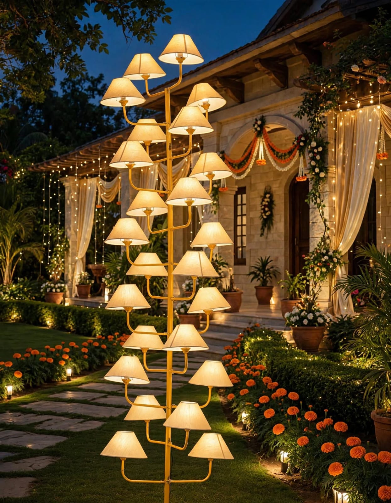 Lights Cap Stand for Wedding and Event Decoration