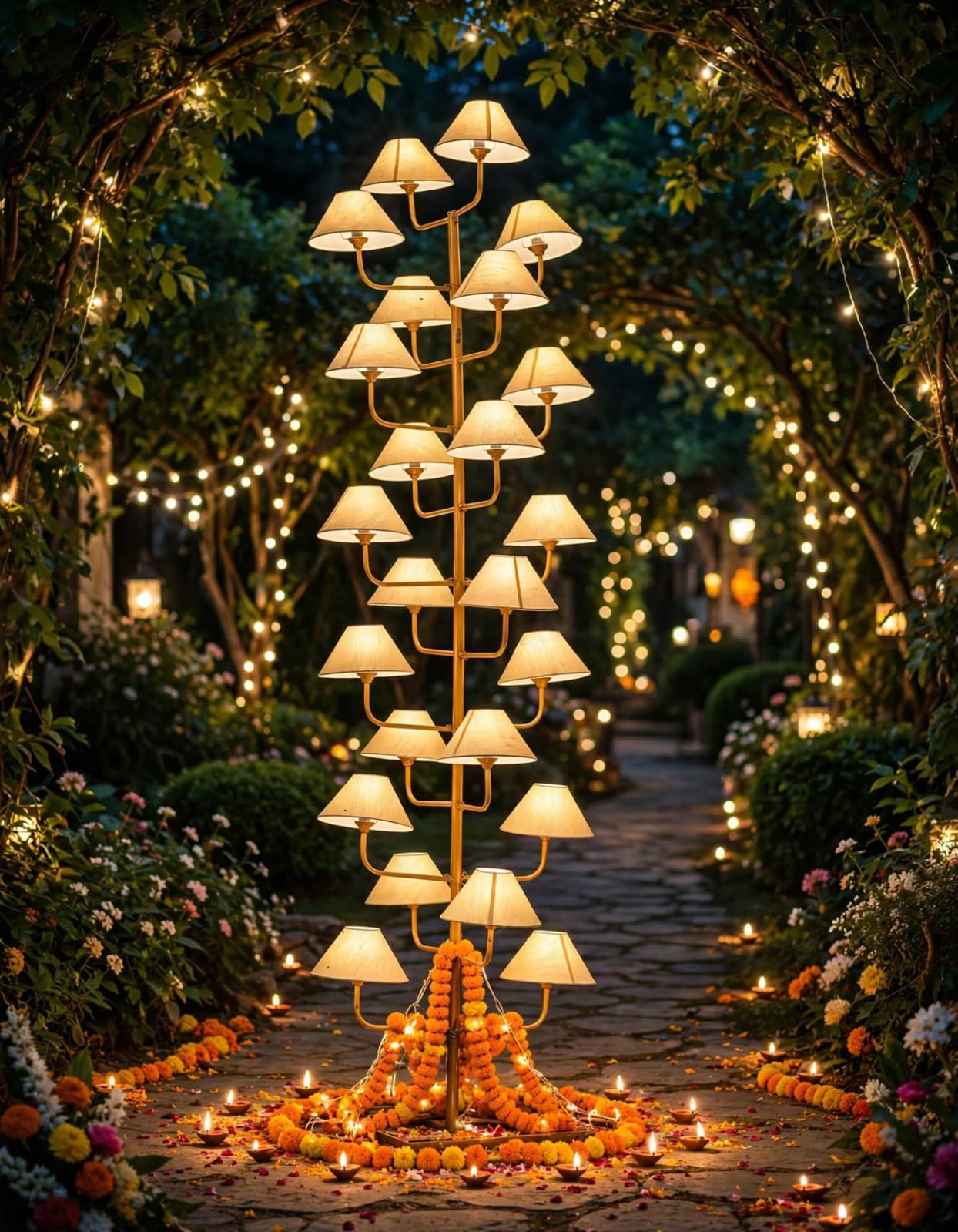 Lights Cap Stand for Wedding and Event Decoration