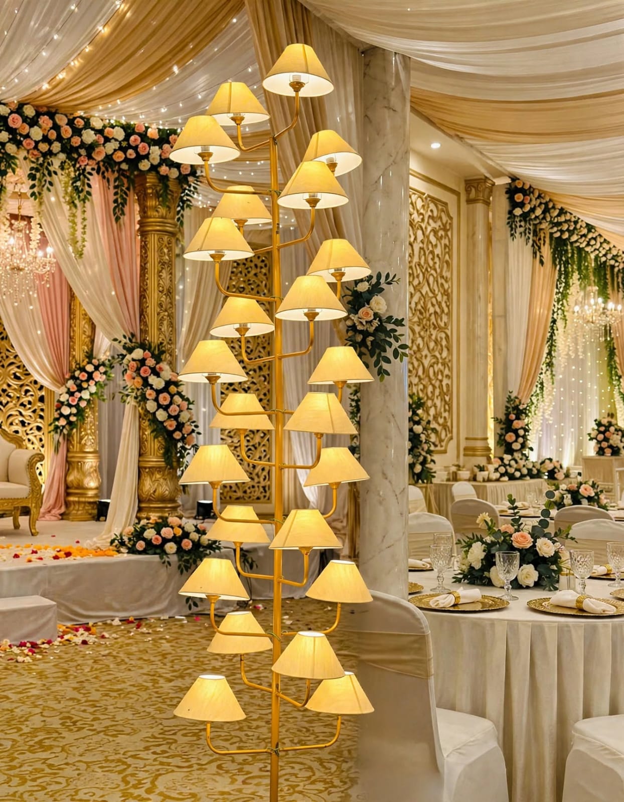 Lights Cap Stand for Wedding and Event Decoration