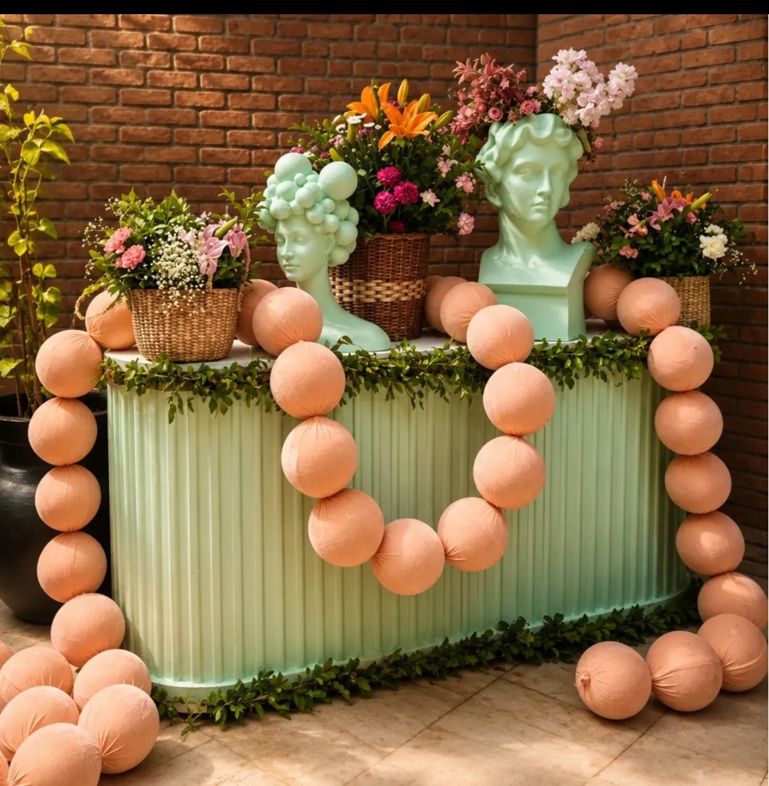 Big Fabric Ball Latkan for Wedding and Event Decoration