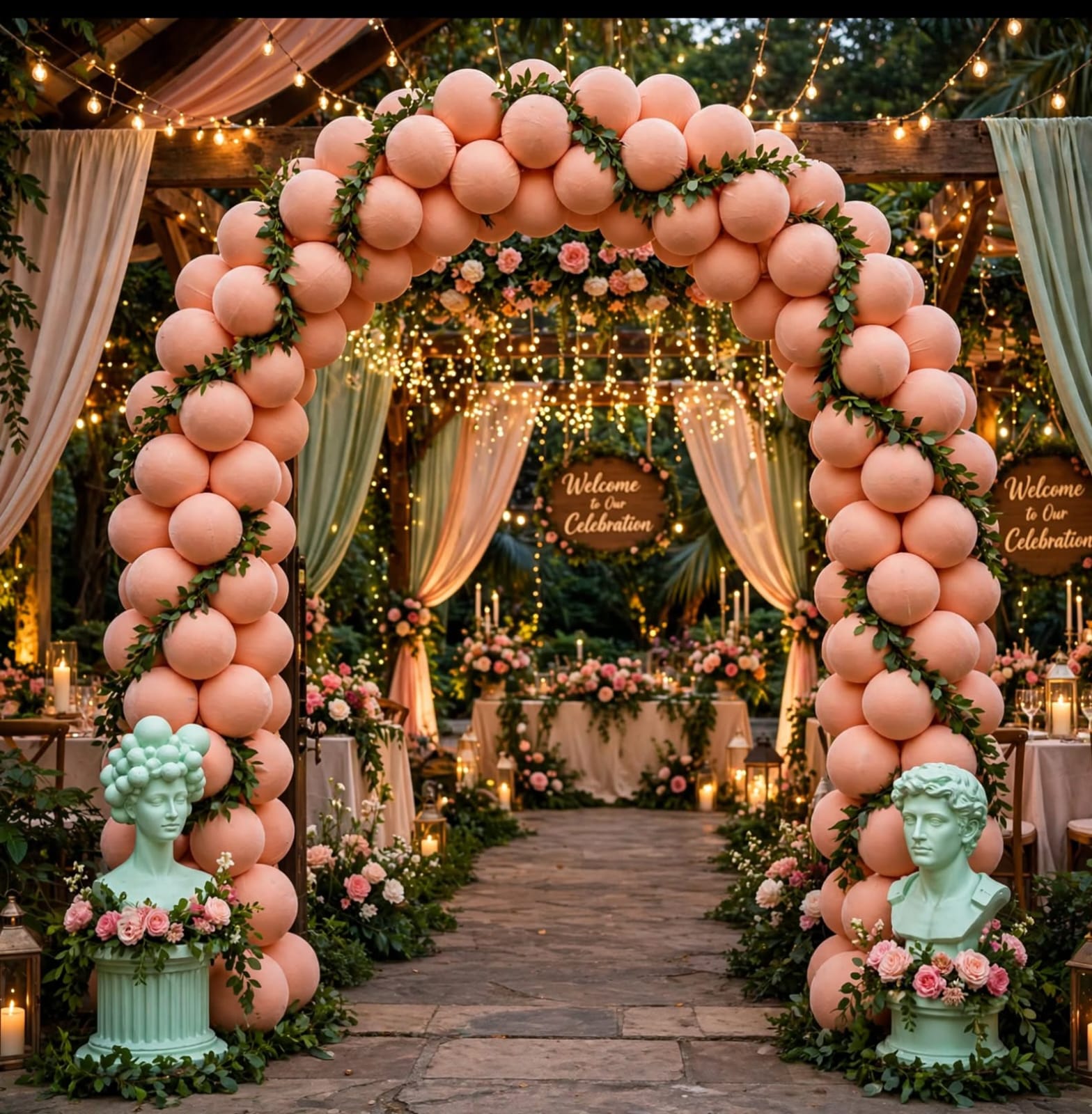 Big Fabric Ball Latkan for Wedding and Event Decoration