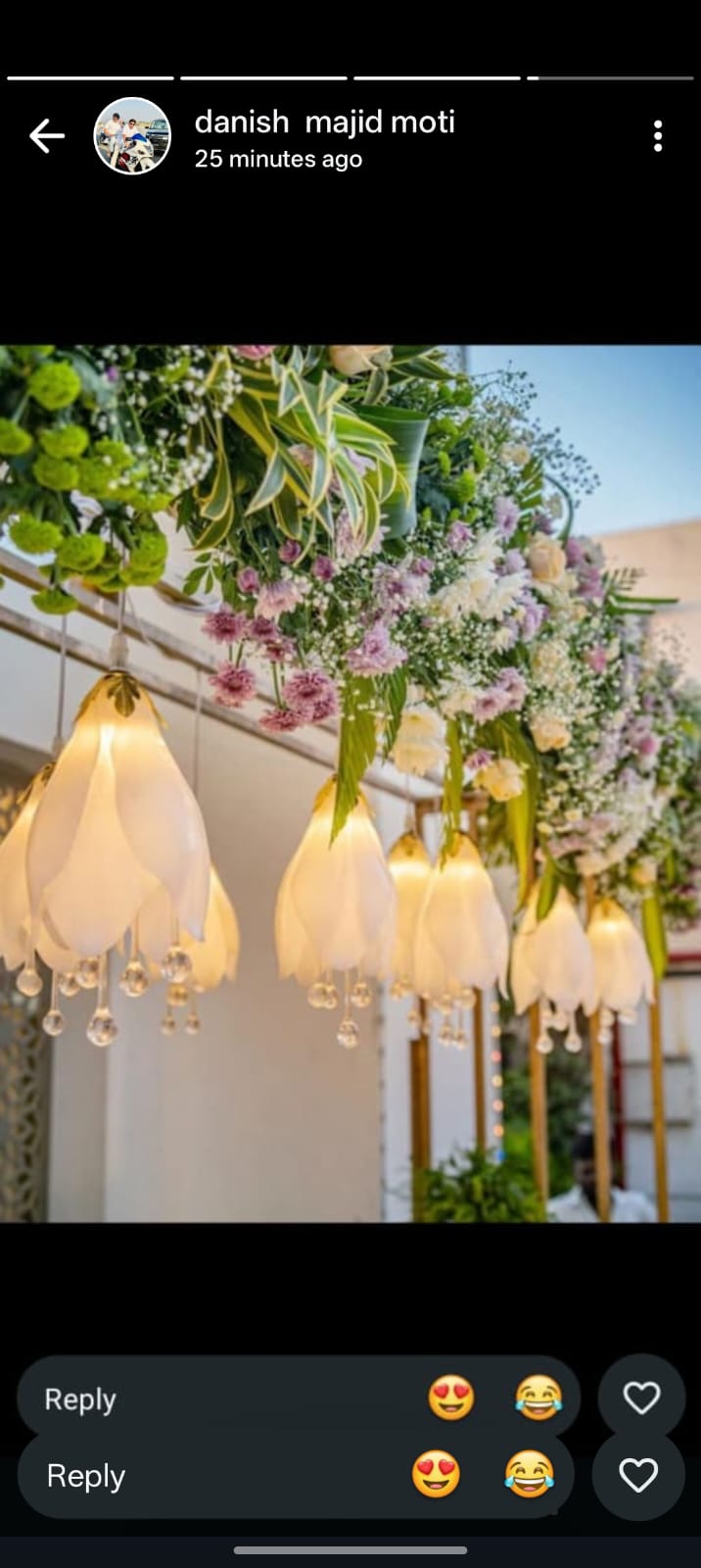 White Lily Crystal Hanging Lights for Elegant Decoration