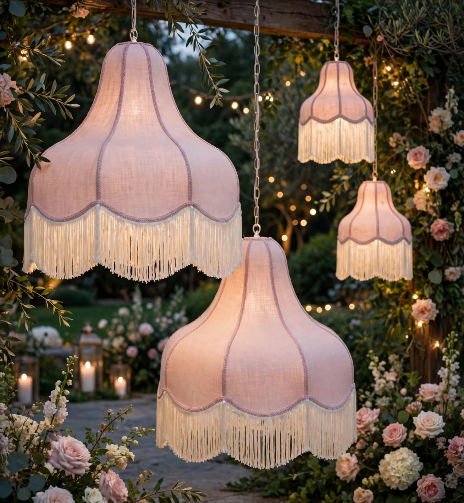 Fabric Pendant Lamp for Stylish Home and Event Decoration