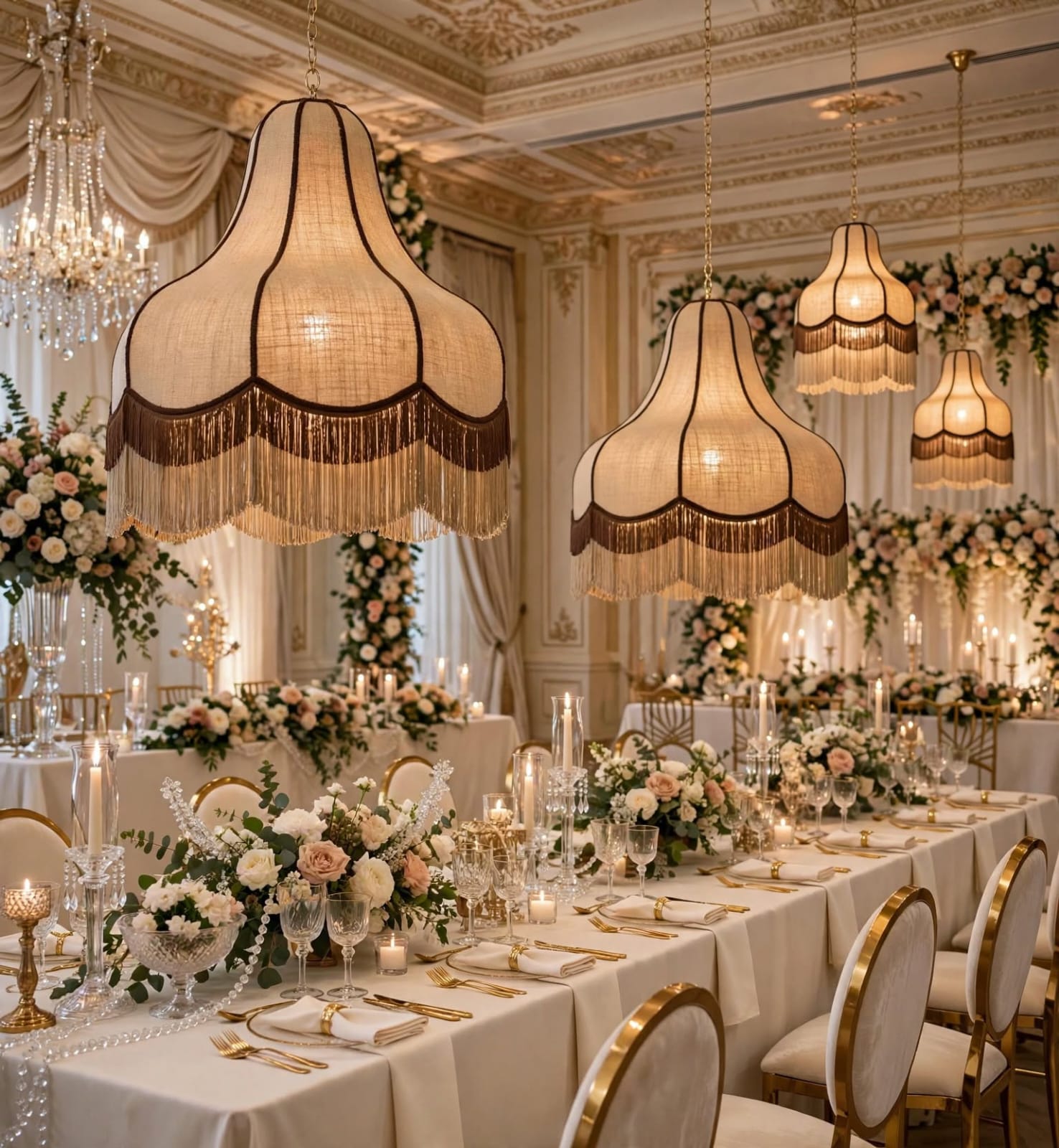 Fabric Pendant Lamp for Stylish Home and Event Decoration