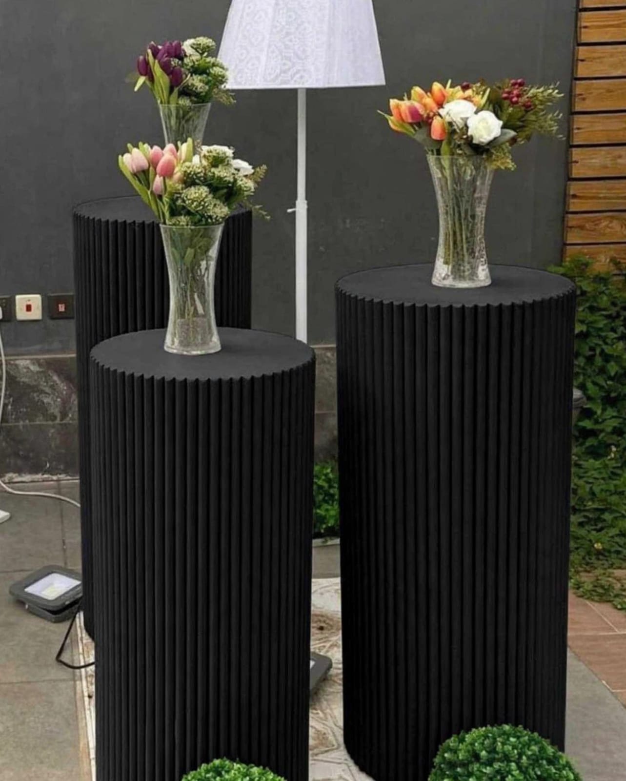 Fiber Pote Flowers for Wedding and Event Decoration