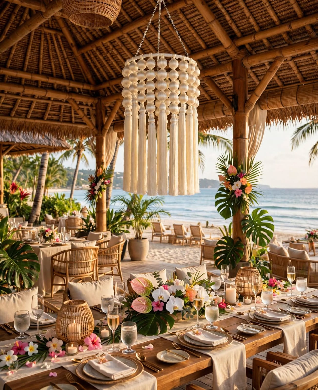 Fabric Tassel Hanging Decoration for Weddings and Events