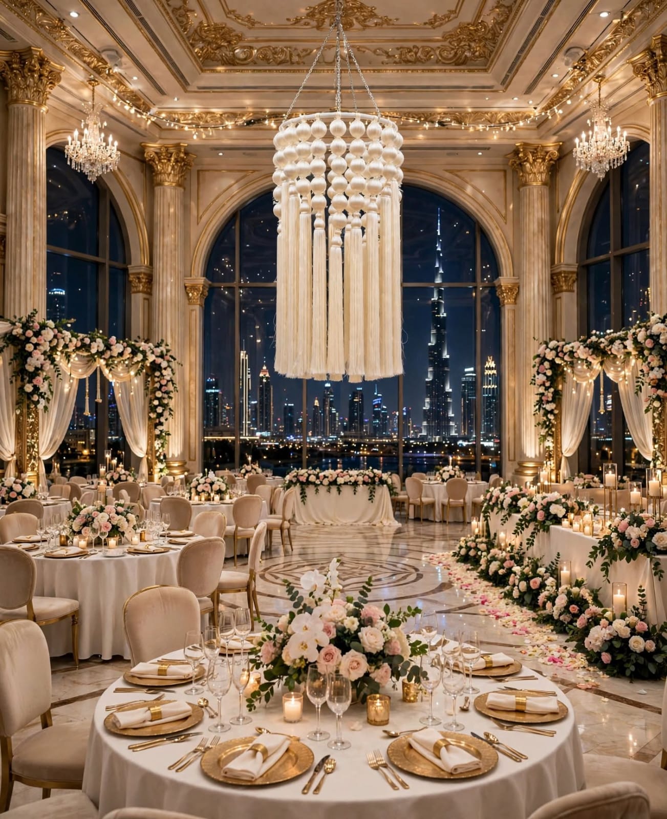 Fabric Tassel Hanging Decoration for Weddings and Events
